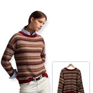 Massimo Dutti Fair Isle Knit Sweater